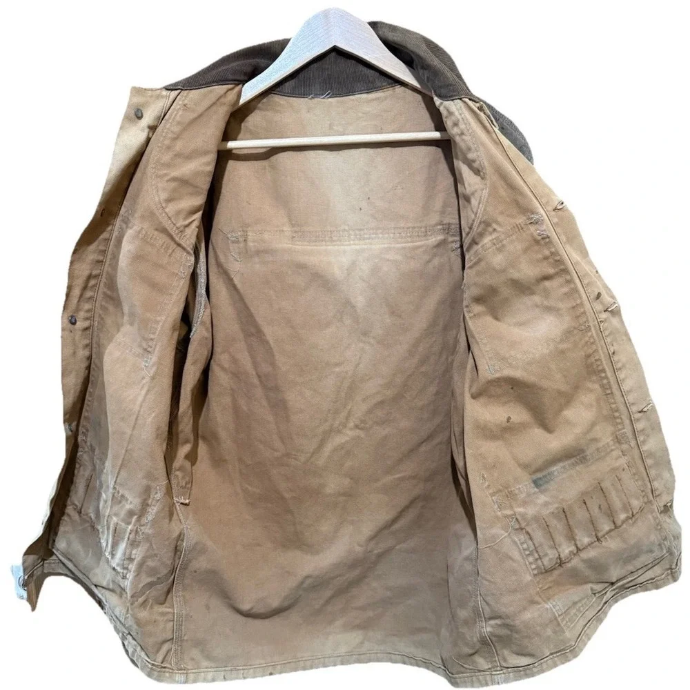 Carhartt Vintage Hunting Shooting Jacket Large‎ DBL Shoulder Detachable Large
